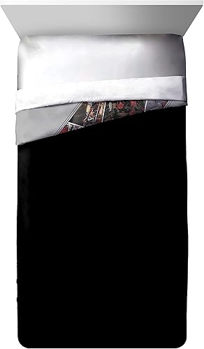 Miniatura 4 de Jay Franco Marvel Deadpool Bite Me - Juego de edredón y funda de almohada tamaño matrimonial, ropa de cama súper suave para niños, microfibra