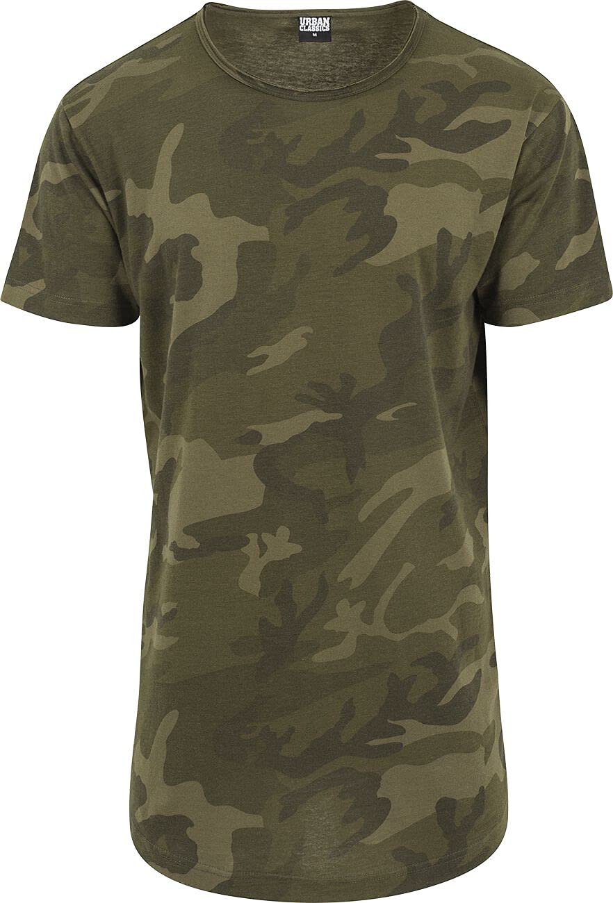 Men's Camo Shaped Long T-Shirt (pack of 1)