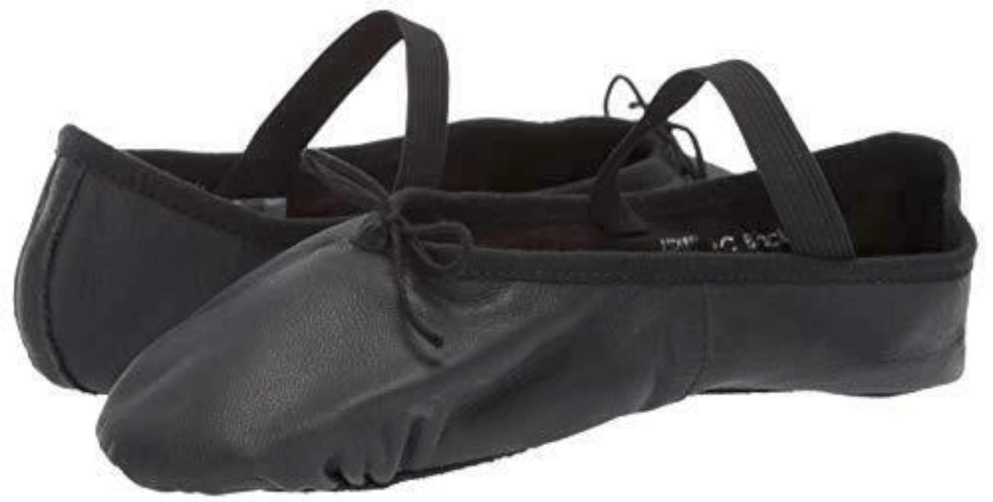 Leo Girls Ballet Russe Dance Shoe, Black, 12.5 Little Kid