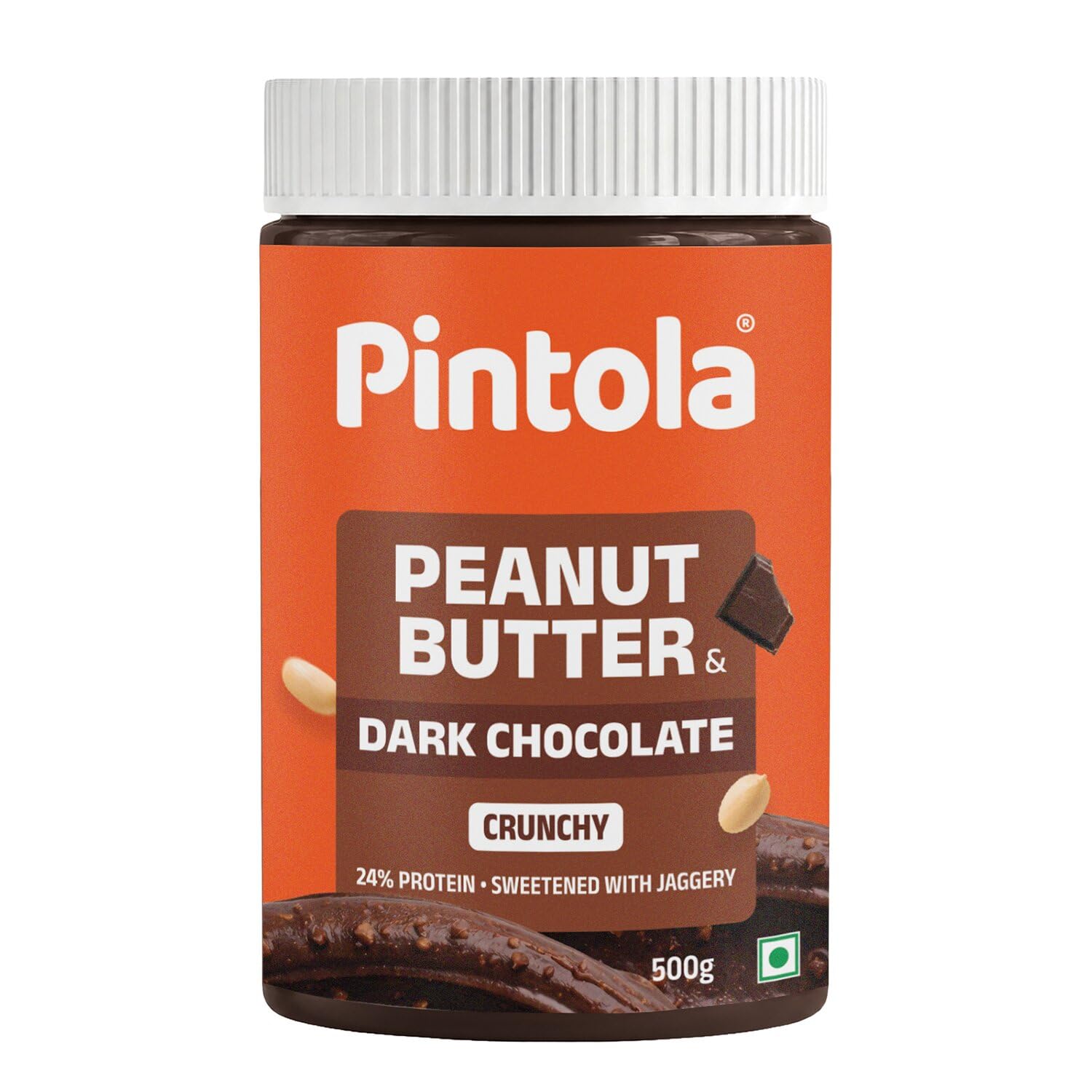 Pintola Peanut Butter Chocolate Flavour Crunchy 500g - 18.6g