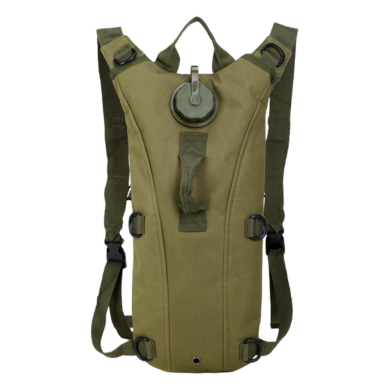 Versatile Hydration Backpack 3L- Lightweight & Durable Water Bladder Bag for Running Hiking, Cycling, Army Green