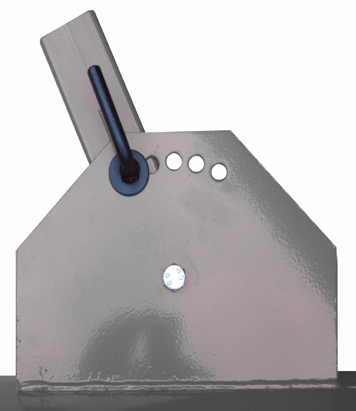 SRM Design Räumschild Schneeschild für Einachser/Rasentraktor mit Rollen Grau 100 x 40 cm