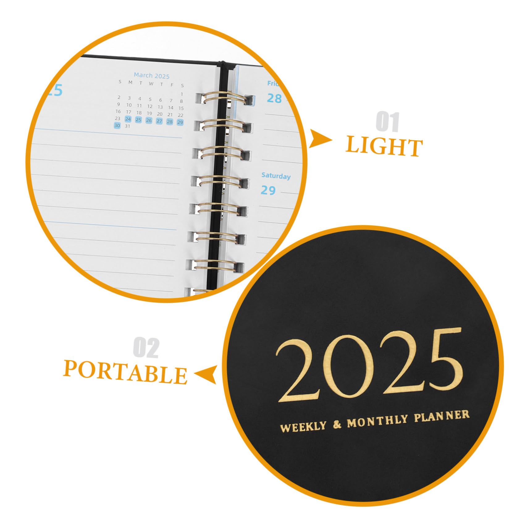Happyyami Notizbuch Mit Wochenplaner Monatlichem Kalenderplaner Und Budgetnotizbuch Wochenplaner Mit Tagesplaner-notizblock Und Agenda-notizblock Zeitplan-notizbuch Aus Papier Mit Trocken