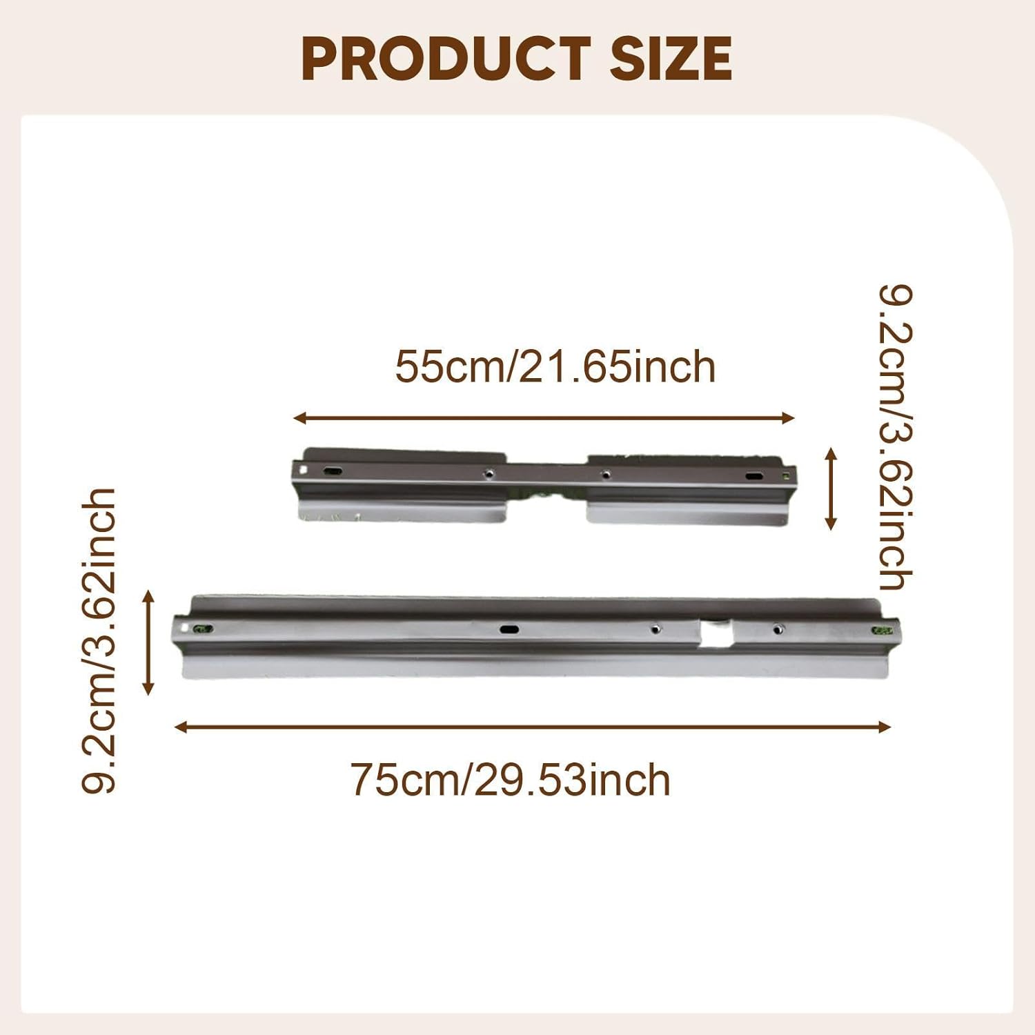 Outdoor Patio Umbrella Parts Easy to Install Stable Metal Stand Replacement for Deck Table Balcony Beach Courtyard, Argent