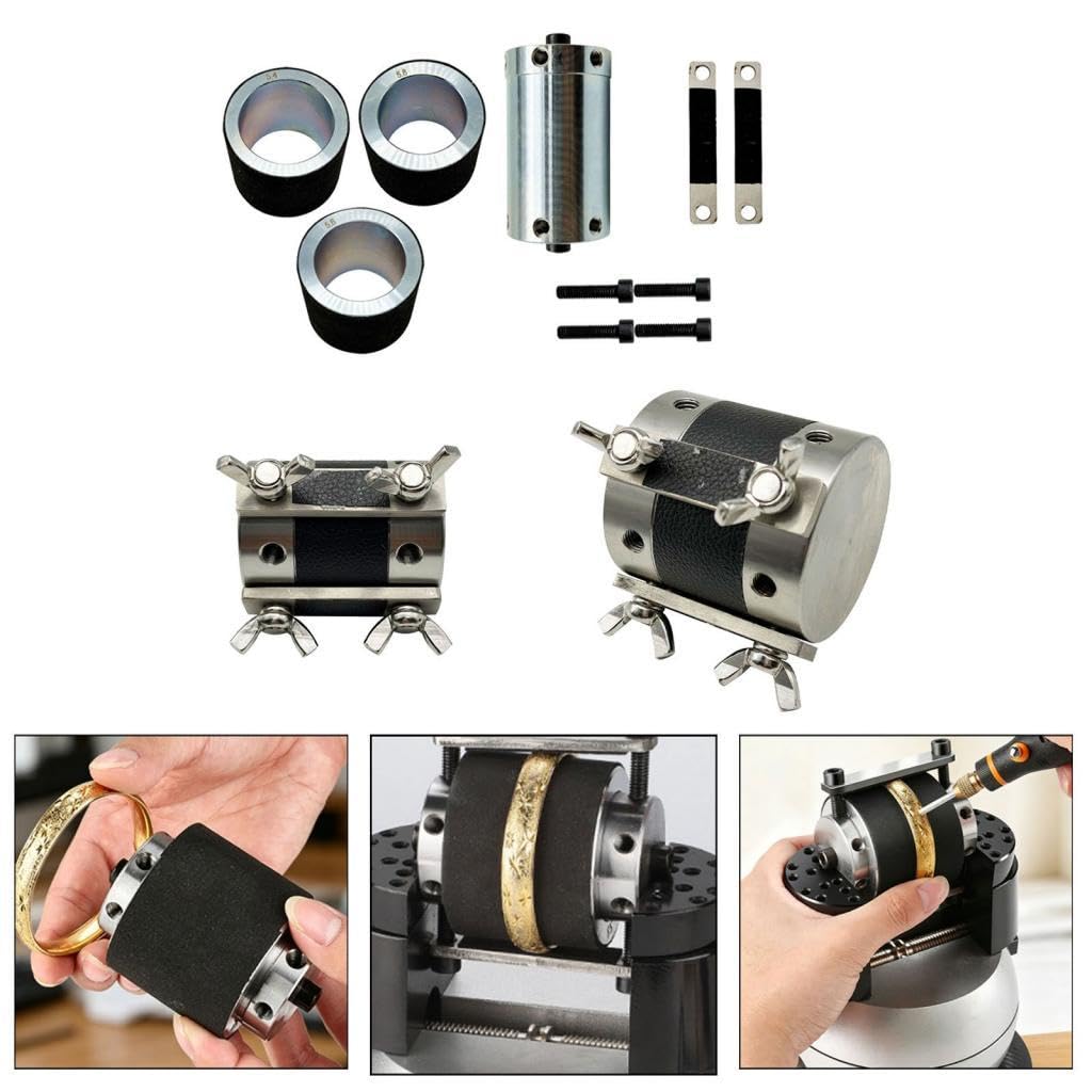 Accessori per Morsa a Sfera per La Creazione di Gioielli (54 Mm, 56 Mm, 58 Mm) – Incisore per Braccialetti in Metallo – Pratico, Professionale,
