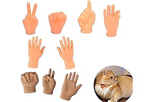 Miniature Hands, Cat Interactive Playthings, Supple Finger Toys, Miniature Hands for Cats,...