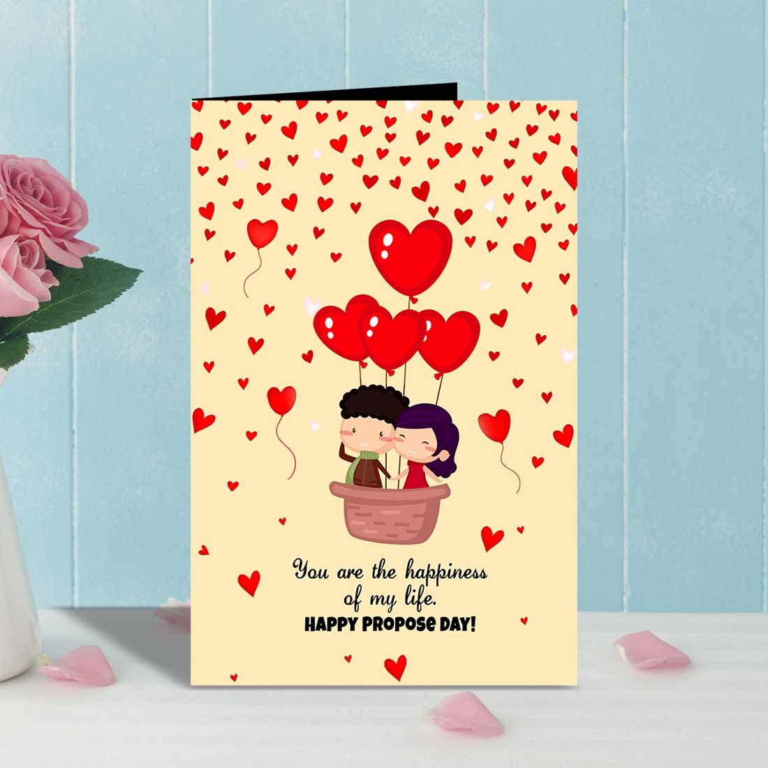 Happy Propose Day Valentines Day Greeting Card