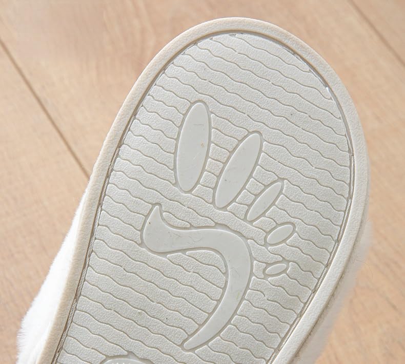 Cute Slippers for Women Fuzzy House Slip on Indoor Outdoor Bedroom Shoes Ladies Comfy Anti-Skid Sole Slippers4