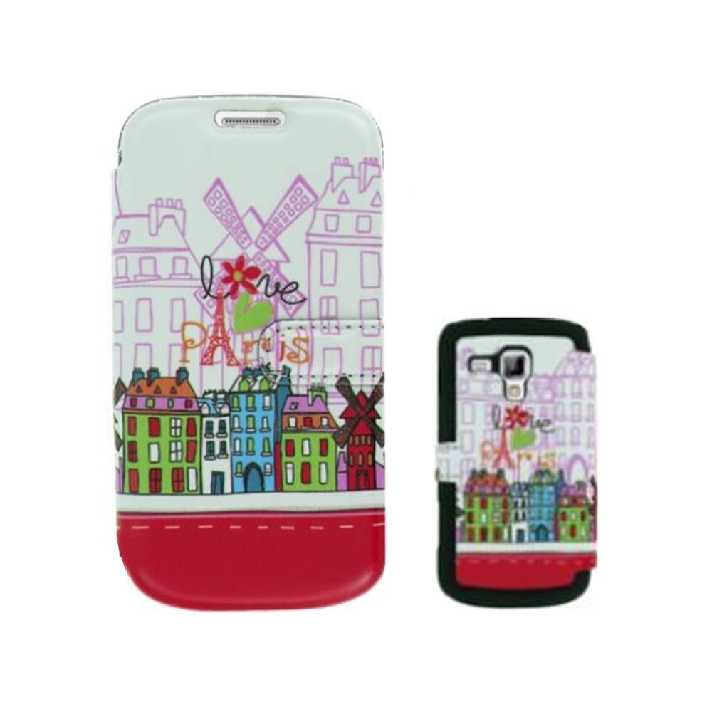 OMENEX Akashi Gal Folio Case for Samsung Galaxy Trend - Paris Design