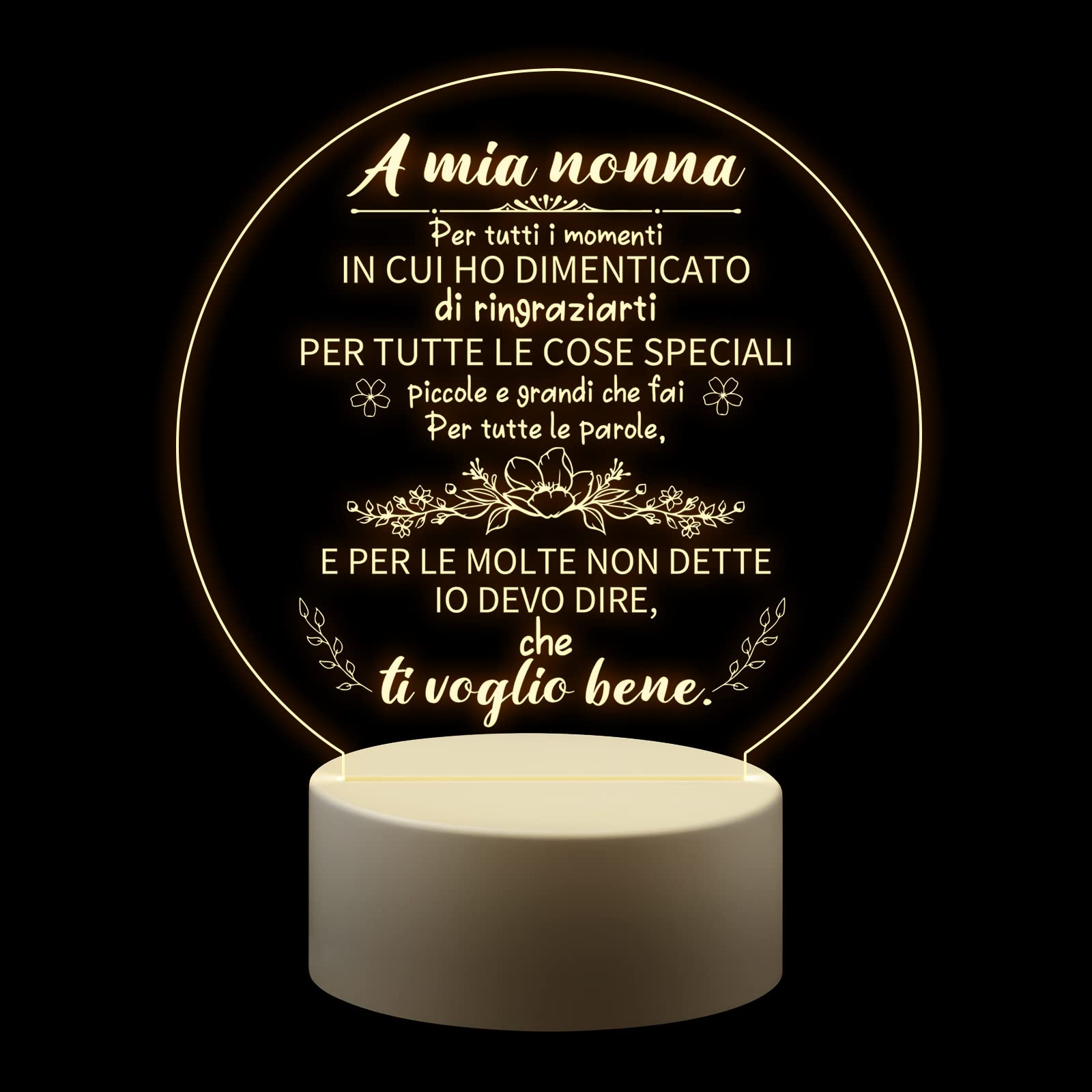 Tagliere In Legno Di Acacia Per Nonna, 31x21x2 Cm, Incisione Laser Regalo Sentimentale, Robusto E Spesso - 5