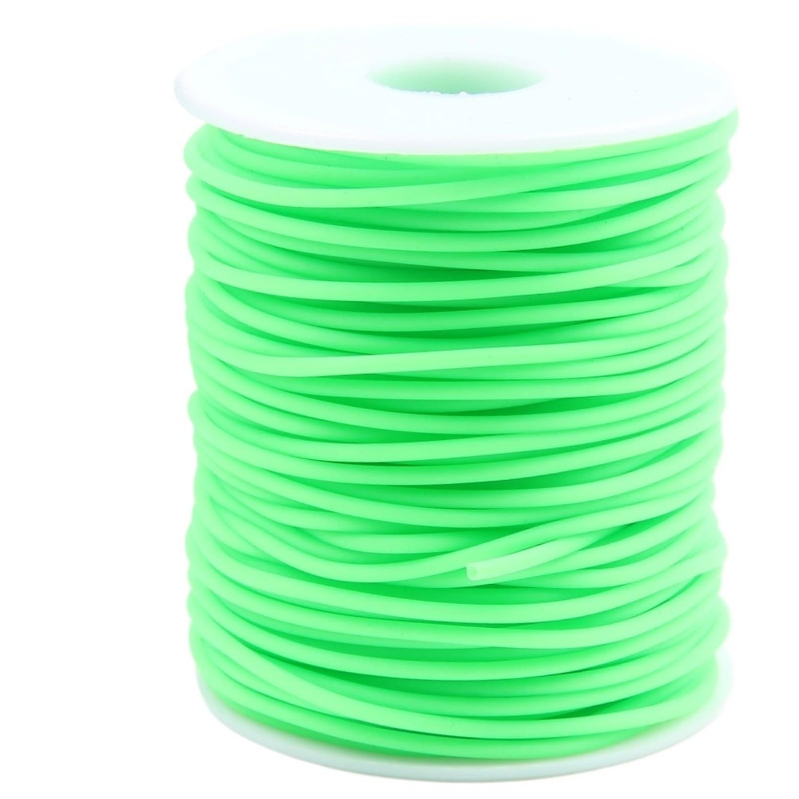 Cuerda goma hueca de 2 mm color caramelo para crear pulseras y joyas elásticas únicas