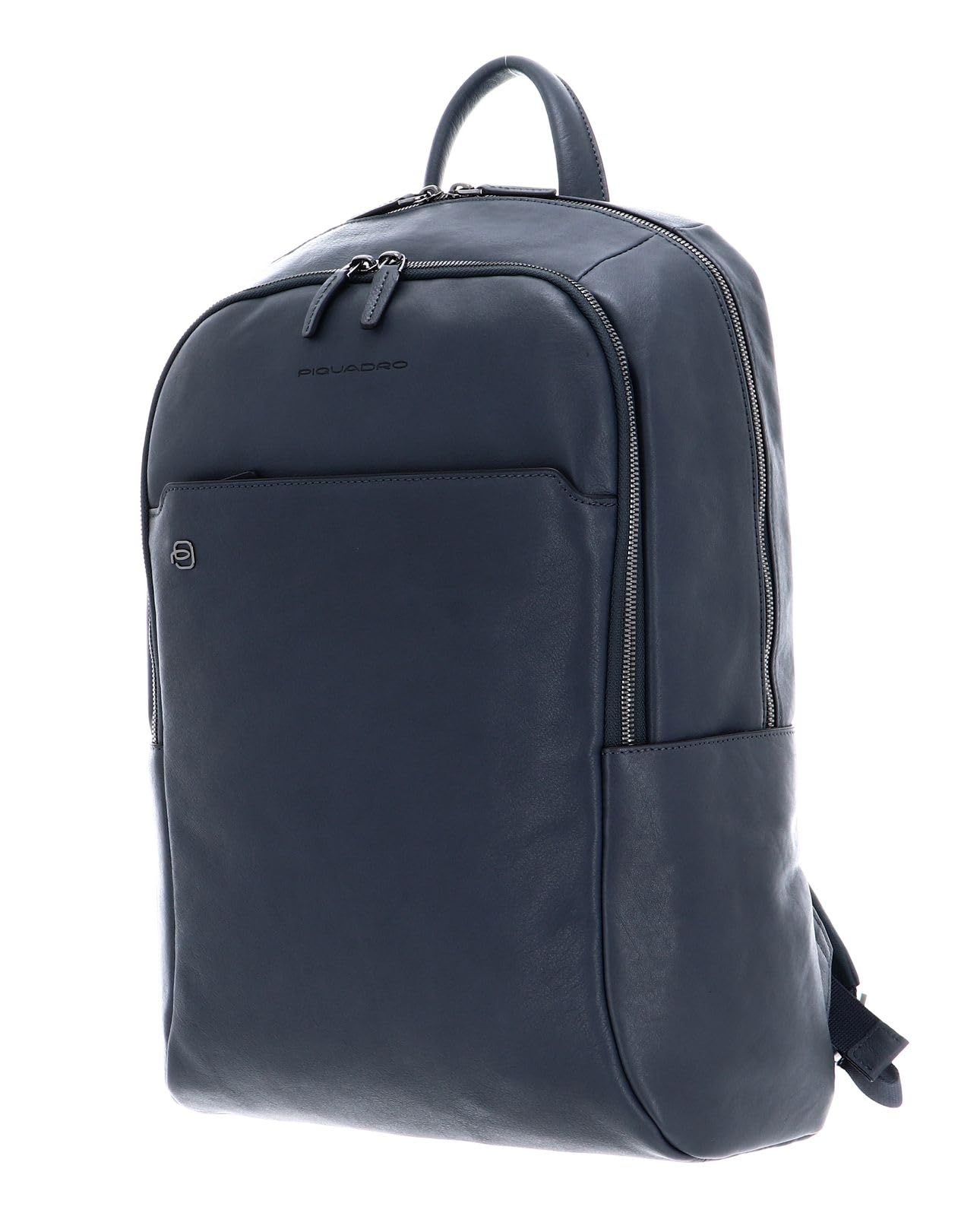 Piquadro Grande Zaino Pelle 15.6 Pollici Scuola Maschi/Femmine - Dettaglio
