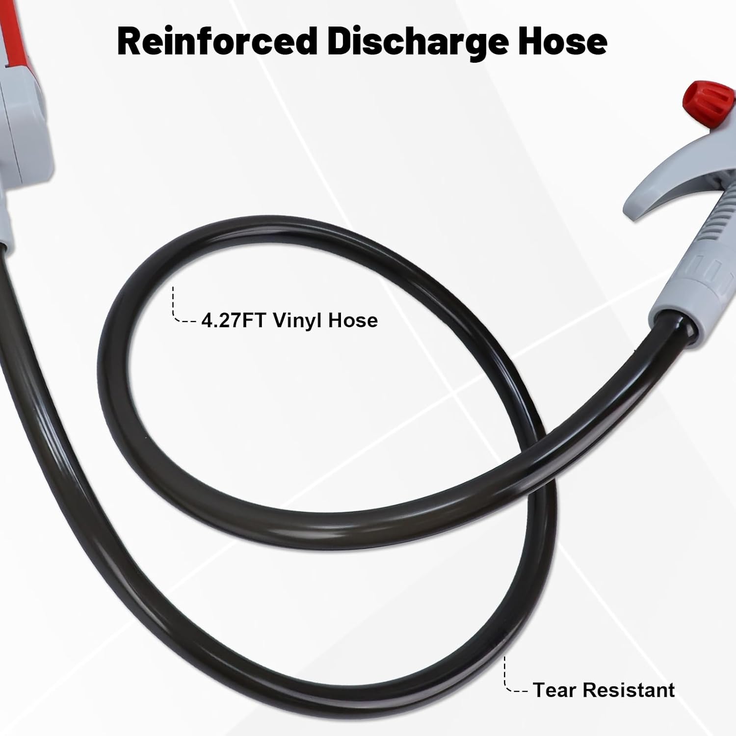 Eazy2hD Fuel Transfer Pump with Hand Nozzle, 2nd Gen USB or Battery Operated Automatic Gas Pump for Gas Can, 4.27ft Vinyl Hose &3.2GPM & 4 Adapters Portable Siphon Pump for Gasoline, Oil, Diesel