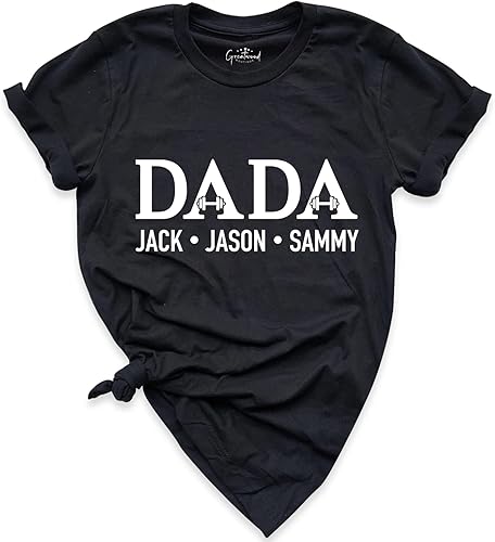 Miniatura 3 de Custom Dada Shirt, Dad Shirts With Kids Names, Fathers Day Gift Shirt, Children Names Tee, Gift For Father, Customized Daddy Shirt, Dad Gift T-Shirt