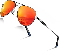 DADA-PRO Sonnenbrille Herren Polarisiert Pilotenbrille Damen Metallrahmen Retro Fliegerbrille UV400 Schutz Polarized Sunglasses Men Women