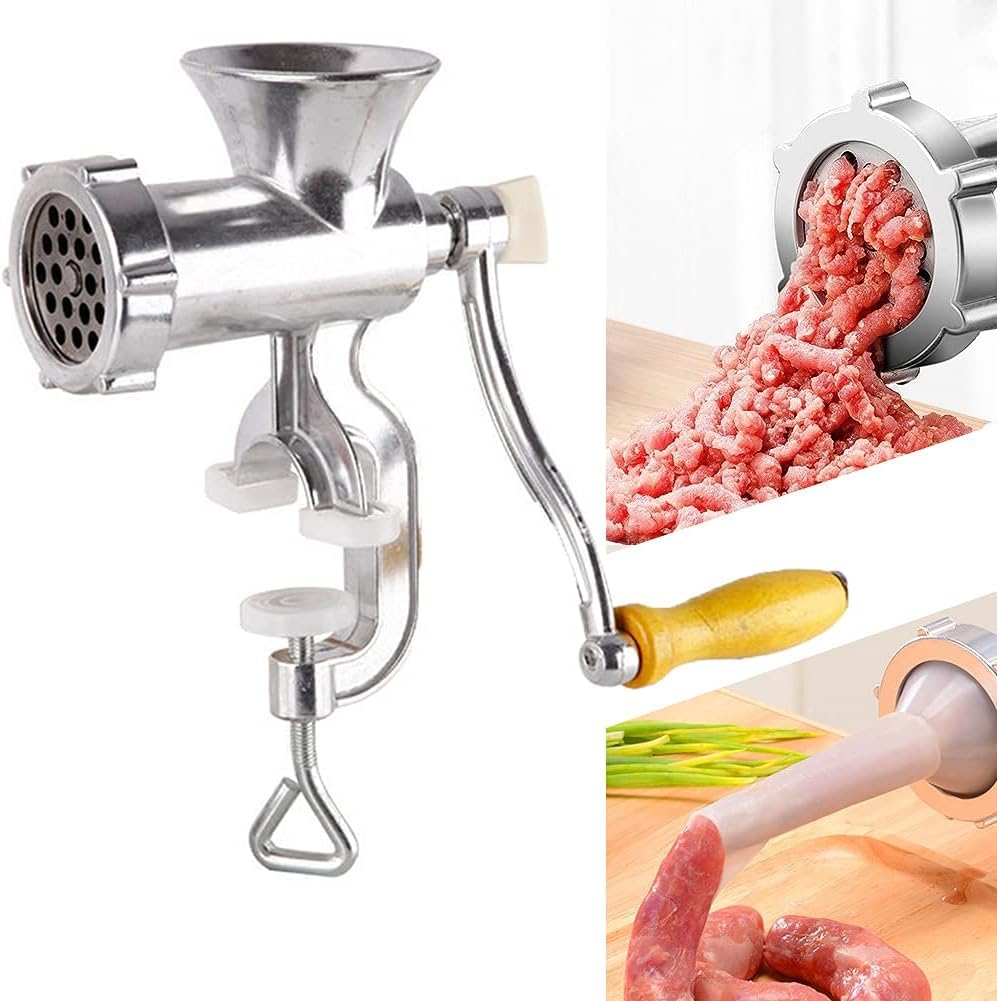 Amazon | 5番小型肉ミンサー ひき肉機 ソーセージメーカー 手動式