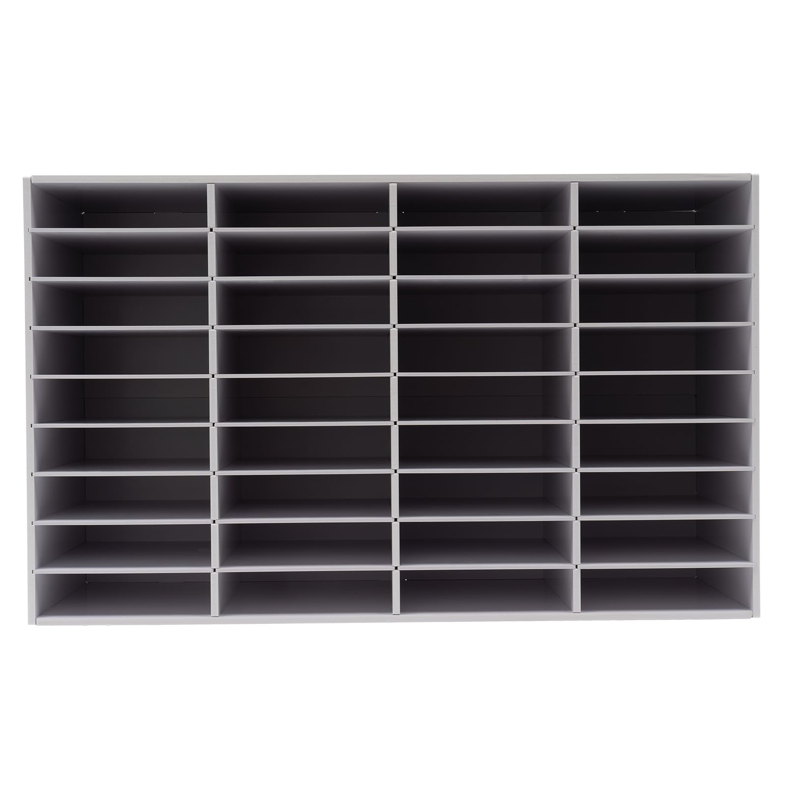 Dokumentenablage, Büro Literature Organizer 4x9 Fächer Schreibtisch Briefablage, 100x30x61cm Ablagefächer Ablagesystem Desktop Aktenhalter Zu Hause, Büro, Klassenzimmer (Weiß, 36 Fächer)