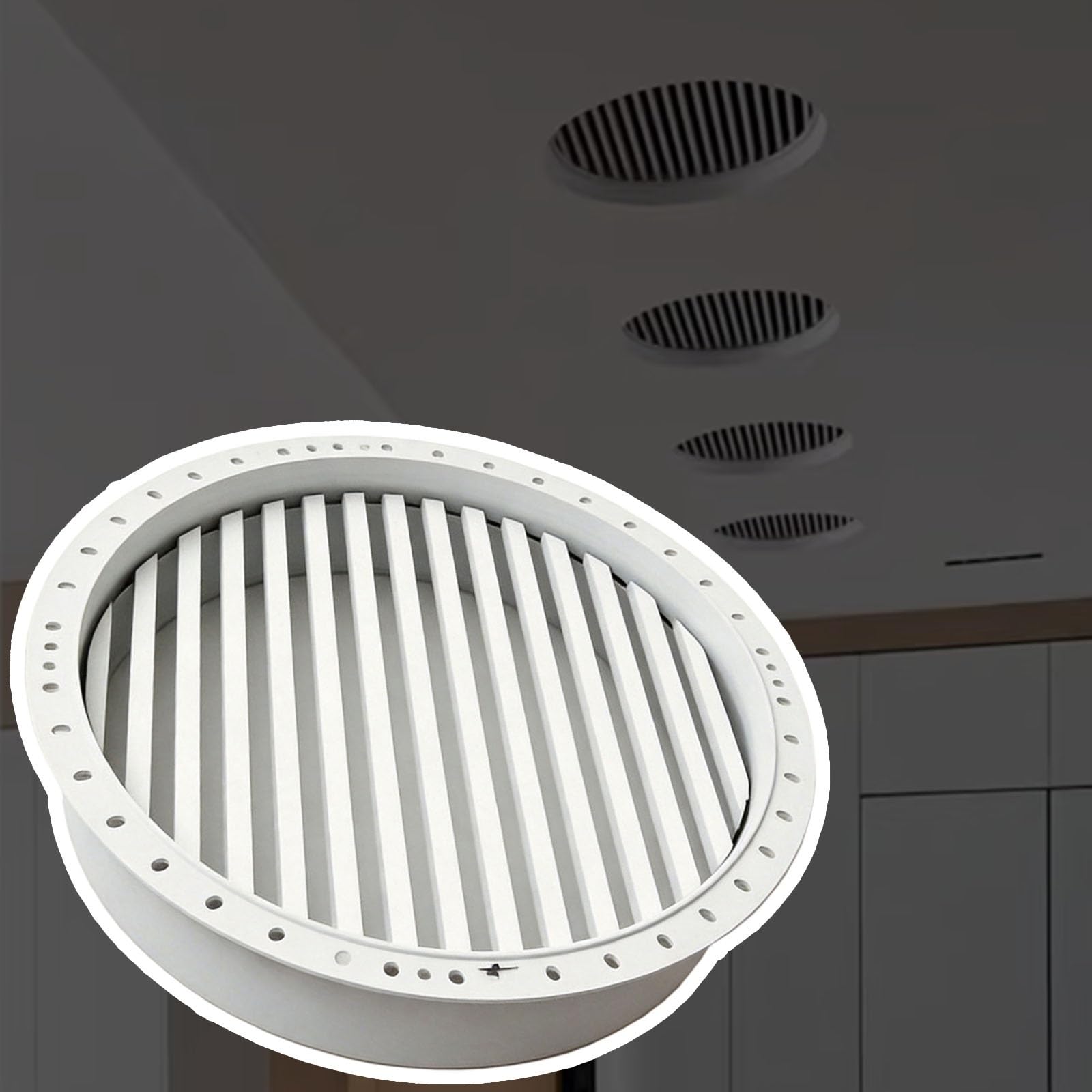 Coperture per prese d'aria, griglia decorativa ad alto flusso d'aria per casa e ufficio, facile installazione, registro di alimentazione e scarico HVAC, perfetto per camera da letto e soggiorno
