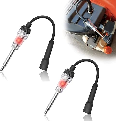 2 probadores de bujías en línea, encendido de motor de vehículo pequeño, adecuado para automóviles, motocicletas, cortacésped, motores internos y