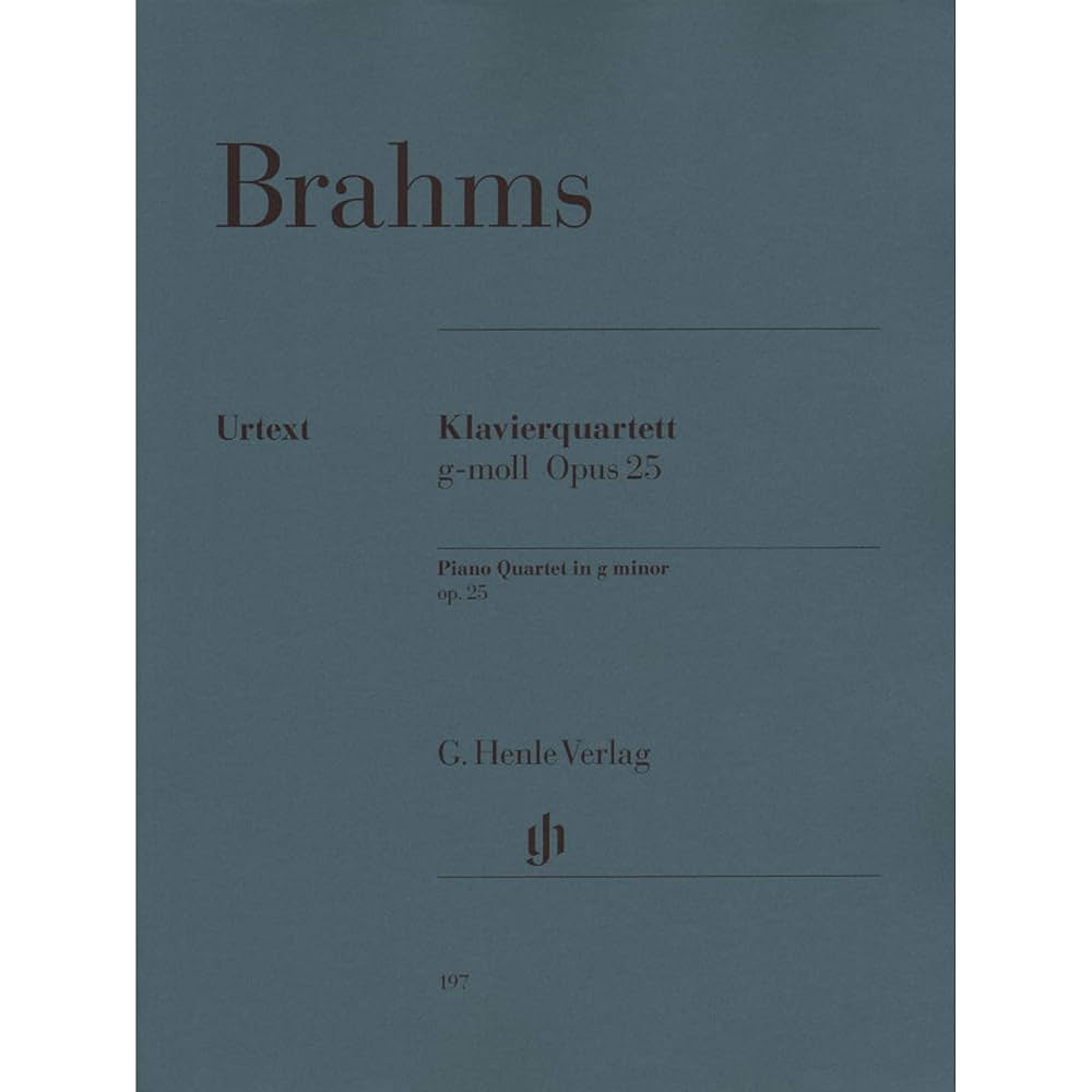Brahms　Klavierquartett g-moll Opus25 Brahms Piano Quartet Op 25 - International Edition
