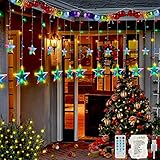 adornos navidad exterior leroy merlin 🌲【12 modos de decoración de Cortina de estrella LED Luz】 - 4 Modos de Música Función Ritmo- 1,Combinación 2,Piecewise salto 3,salto sincrónico 4,salto alternativo(4 modos de música únicos, cuando está en modo de música, las luces de cuerdas pueden reaccionar a la música y diferentes sonidos, perfectamente sincronizados con la música en el ambiente),Los otros 8 Modos- 5,Combinación 6,en las ondas 7, 8 secuencial, slogs 9,persiguiendo 10,fade lento 11,parpadeo 12,constante.