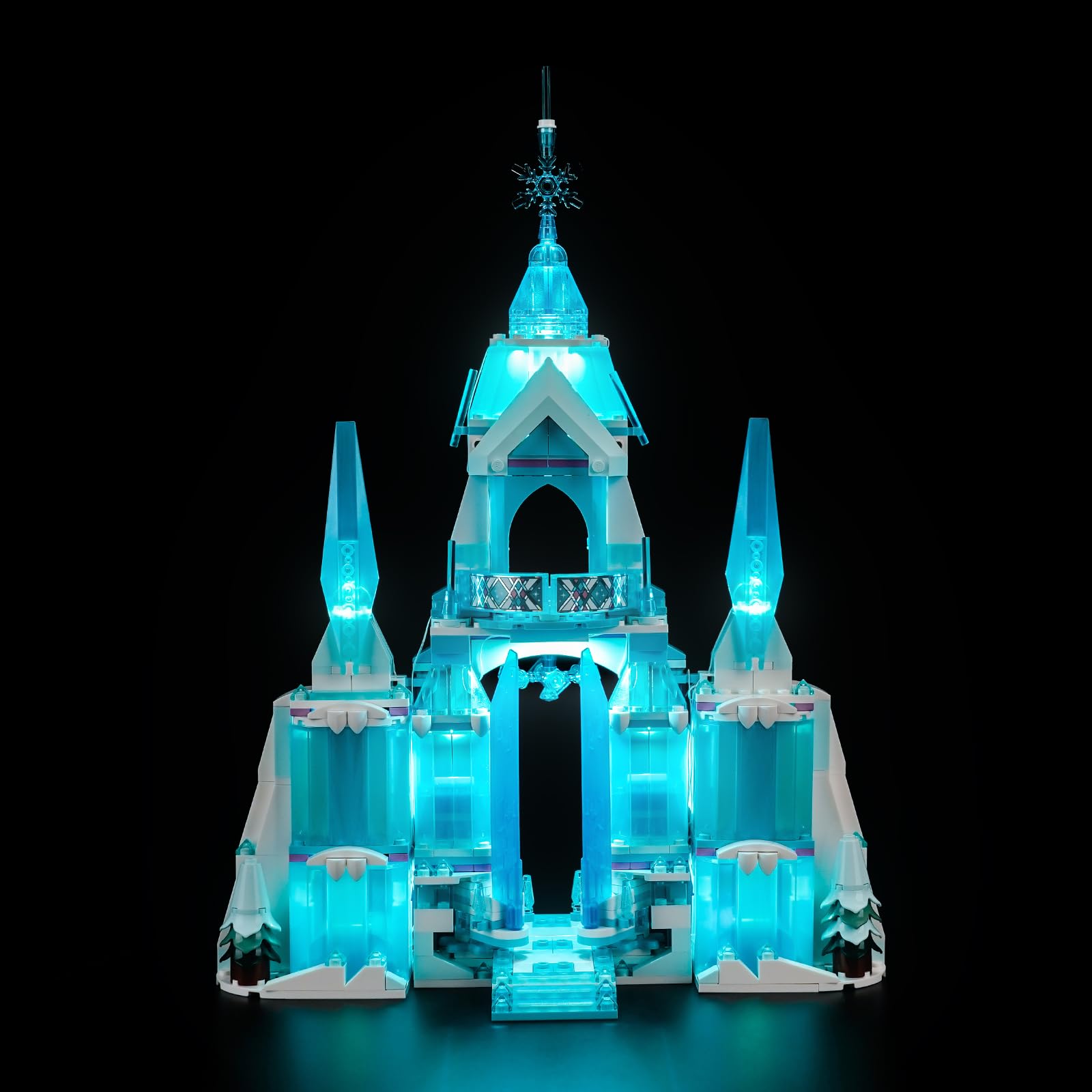 BrickBling LED Light Compatible with Lego Elsa's Ice Palace, Creative Lighting Kit Compatible with Lego 43244 (Lights Only, No Model)