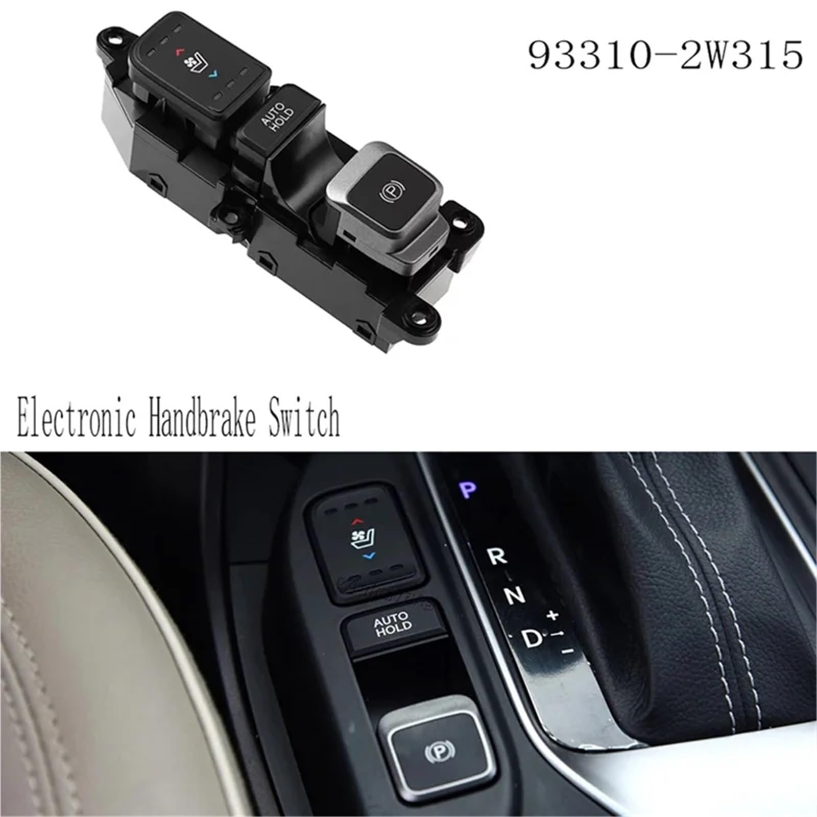 L14A-93310-2W315 Interruptor de Freno de Mano electrónico Freno de estacionamiento Interruptor de calefacción de Asientos Ventana para Hyundai Santa Fe Freno de Mano electrónico para automóvil