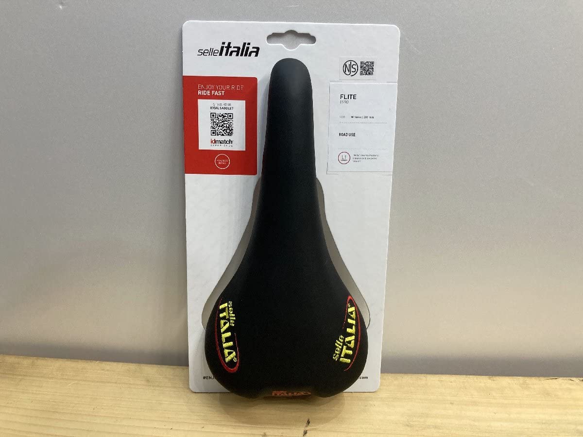 セライタリア　FLITE 1990 BLK NJS SELLE ITALIA* flite 1990 NJS saddle (embroidery black