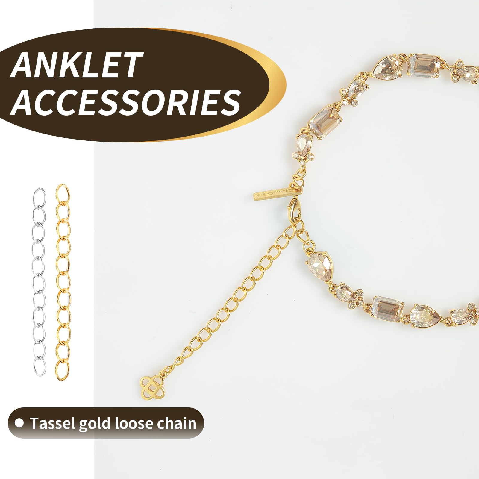 FEPITO Kit De Fabrication De Bijoux Argent Et Or Fermoirs De Homard Ouvrir Les Anneaux De Saut Et Les Conclusions De Bijoux Pin Avec Pinces