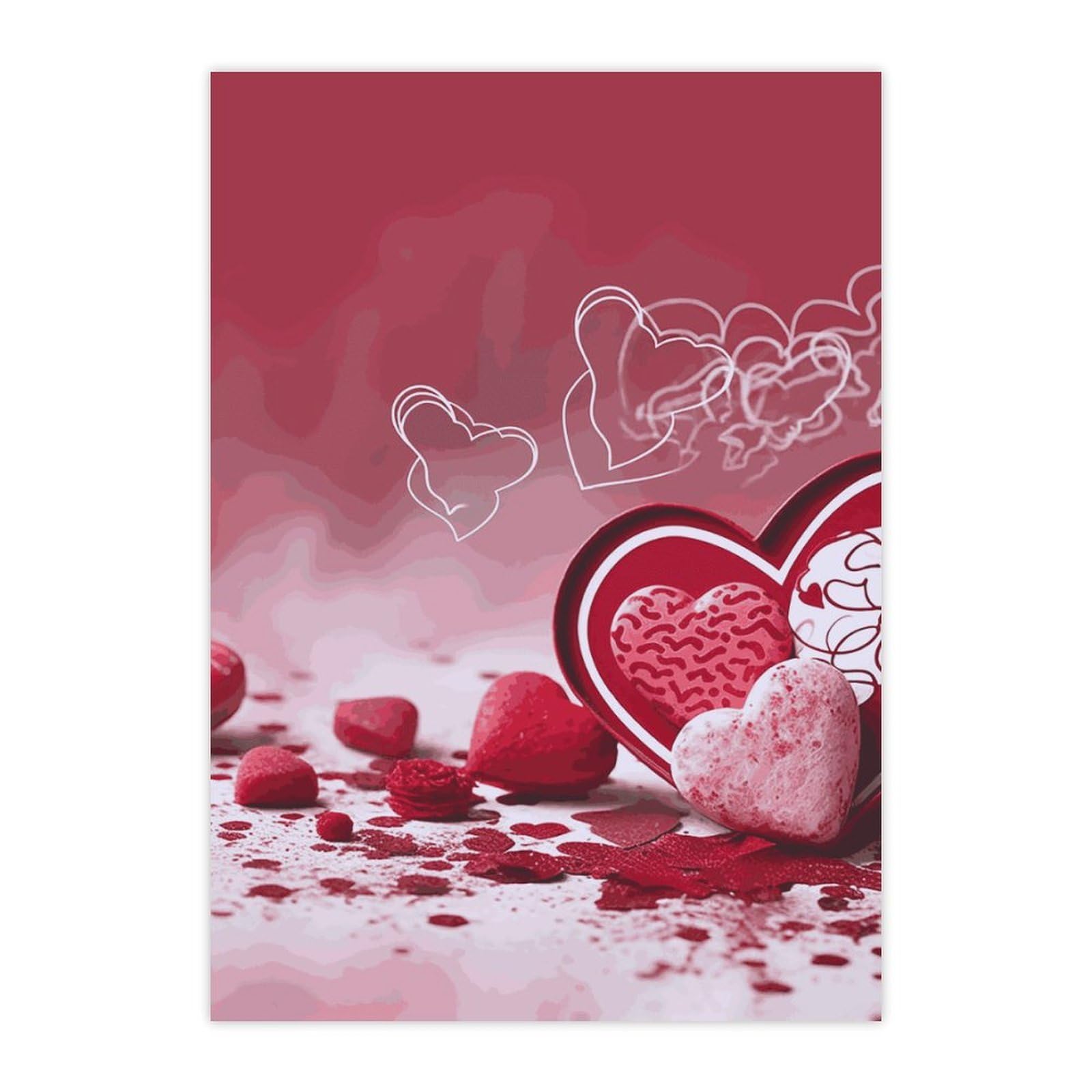 Autocollants de Saint-Valentin étanches pour éviter les gourdes fades