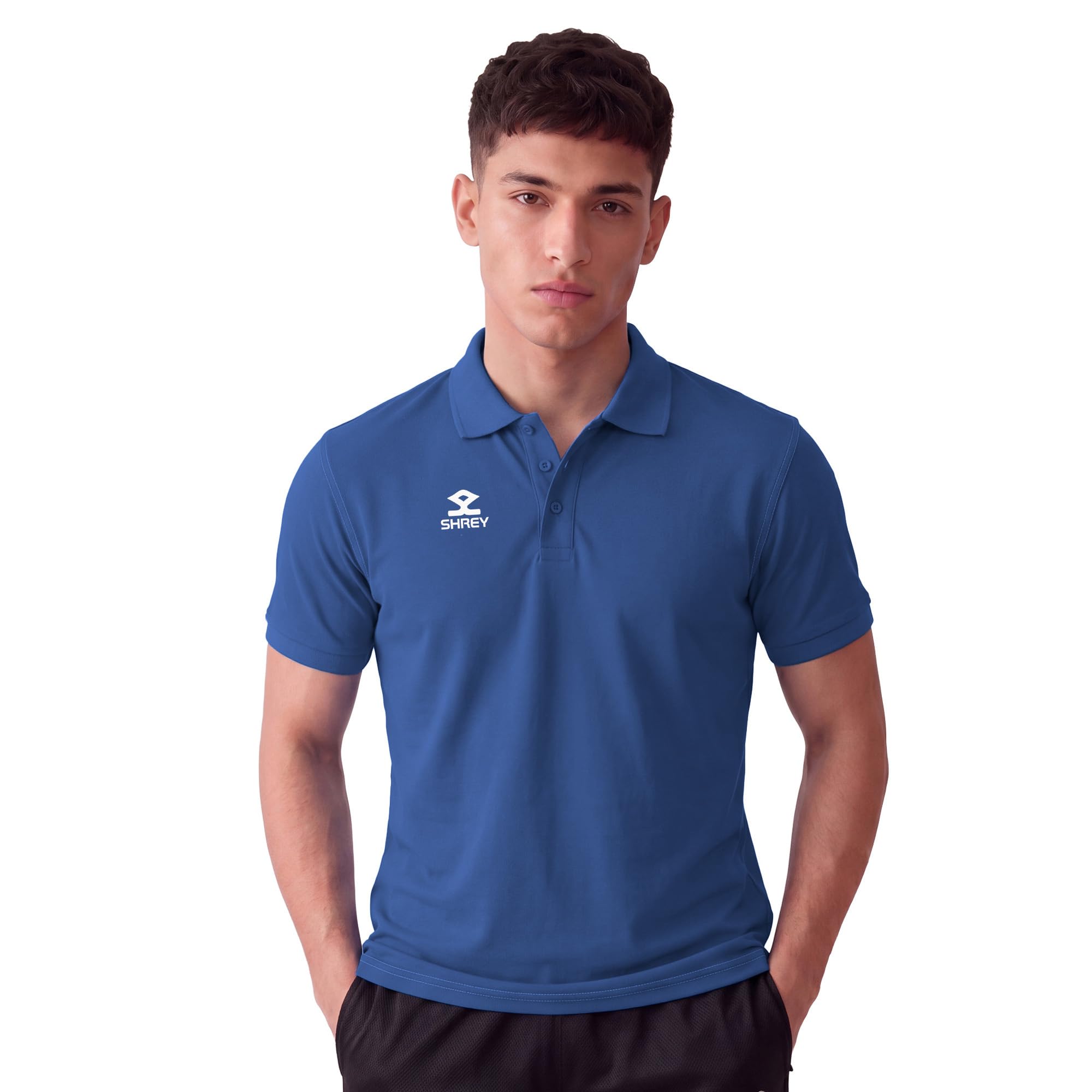 SHREY Prime Essential Polo T Shirt for Men's-image-30