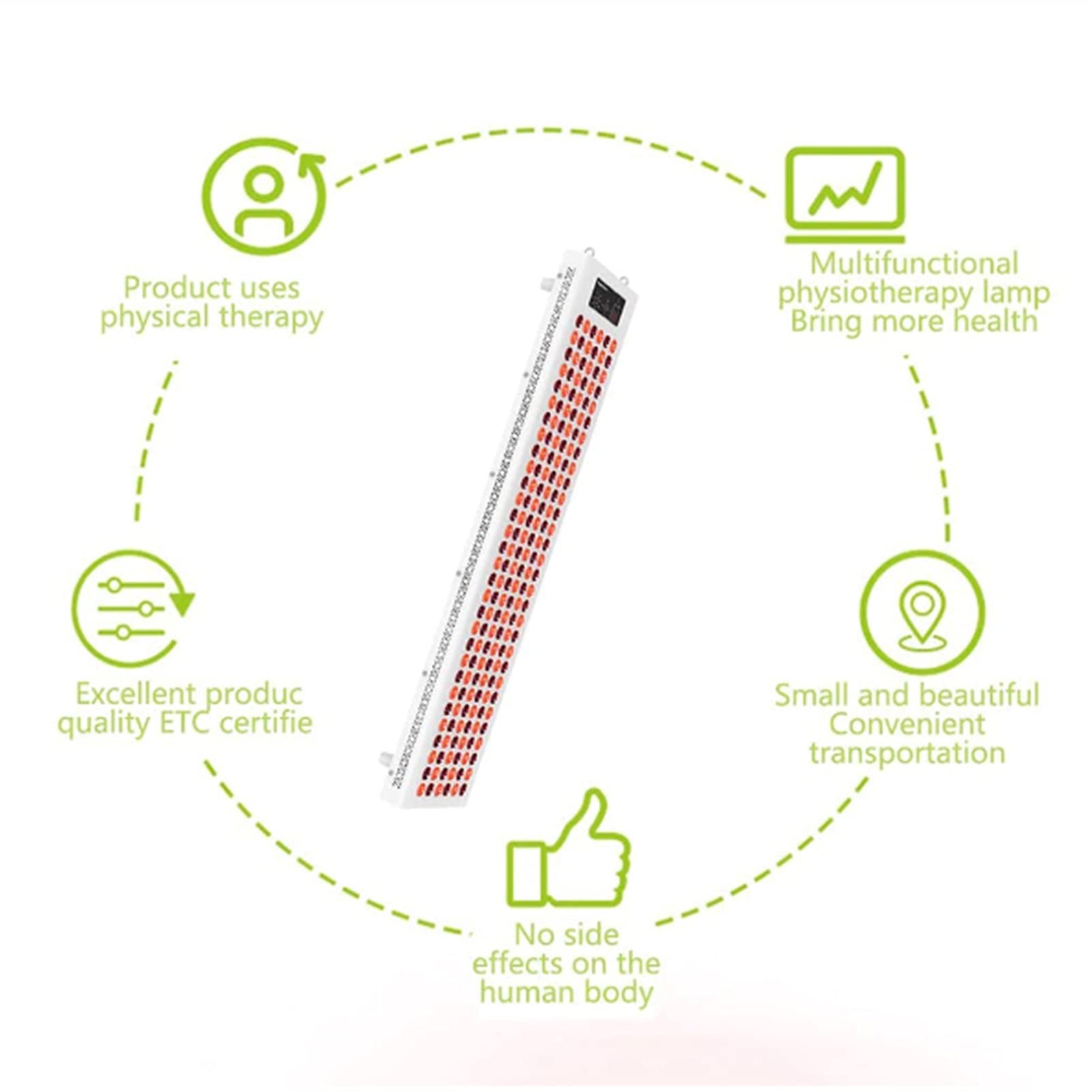 Rosso E Quasi Infrarosso Dispositivo di Terapia della Luce 7200W 660 E 850NM, Corpo Pieno Massaggio Lampada per Fisioterapia Cura della Pelle FDA Dispositivo di Bellezza