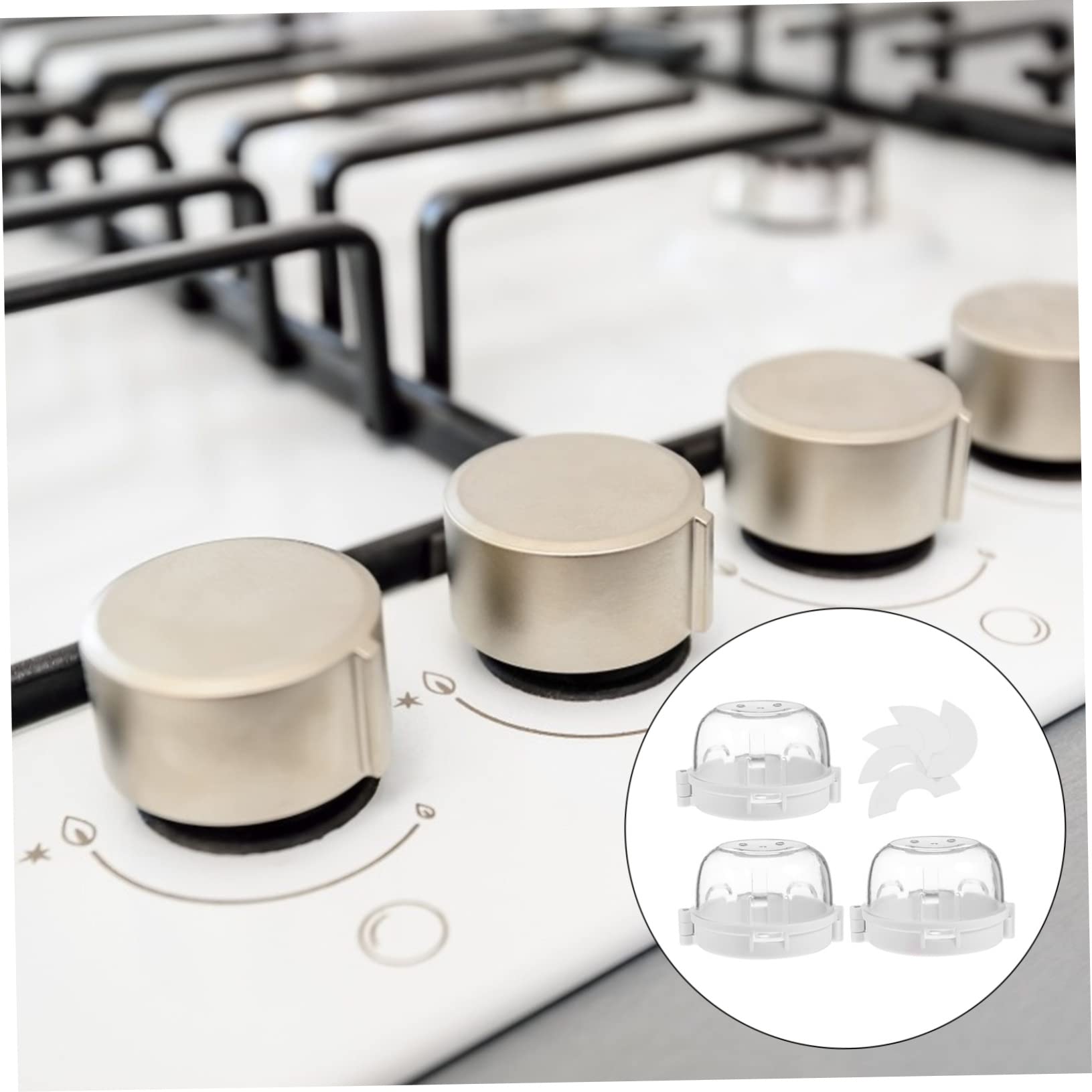 HEMOTON Stove Knob Protective Cover Gas Switch Cover for Gas Stove Burner Child Safety