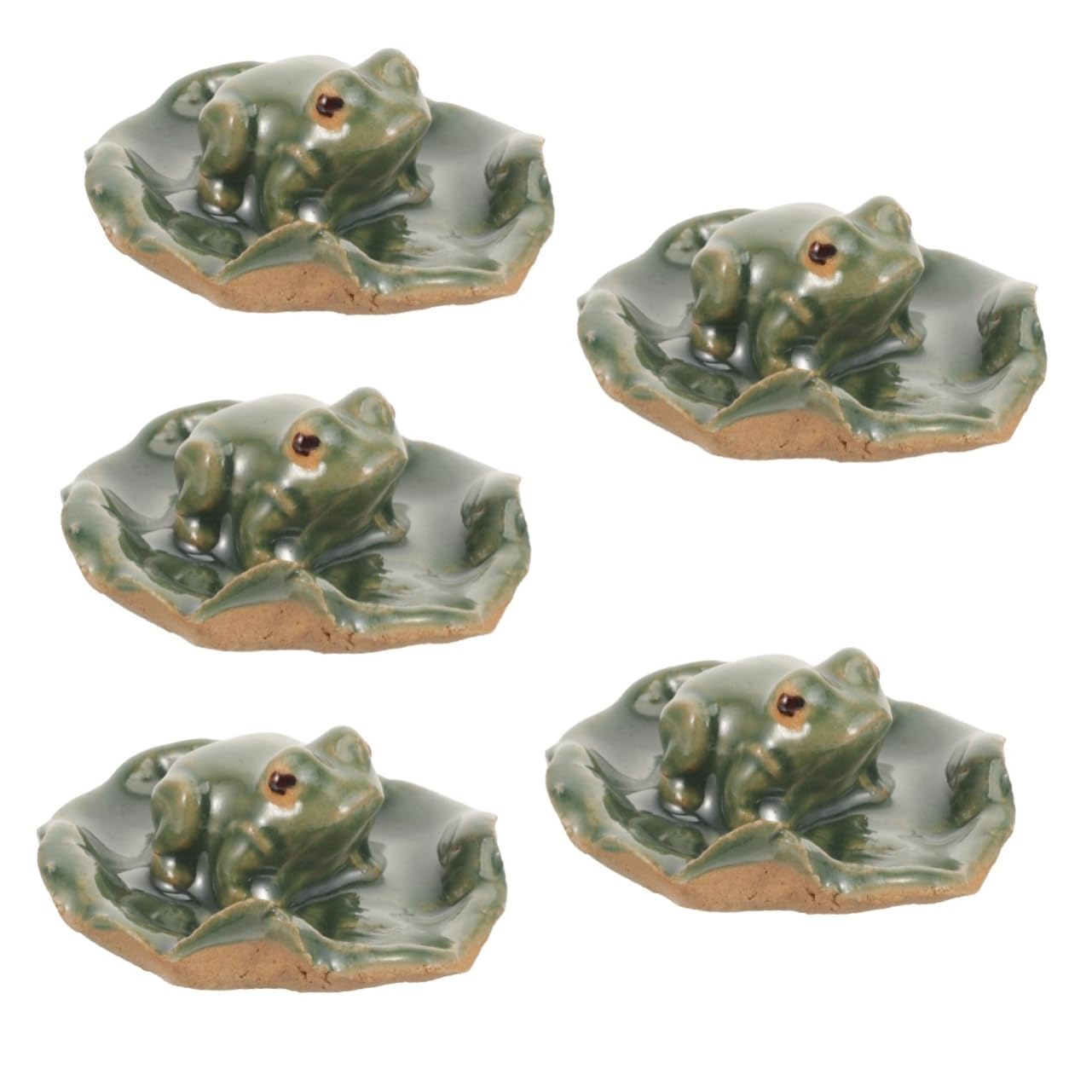 Petites grenouilles statue en céramique pour sublimer votre jardin d'intérieur