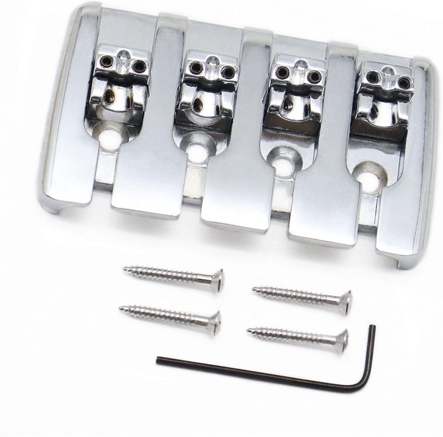 1set Electric Guitar Bridge 4 String Bass Guitar Bridge