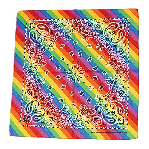 Preisvergleich Produktbild Regenbogen Bandana Homosexuell Pride Accessoires Hip-hop-armband-hals-bindung Cotton Quadrat-schal Für Frauen Männer