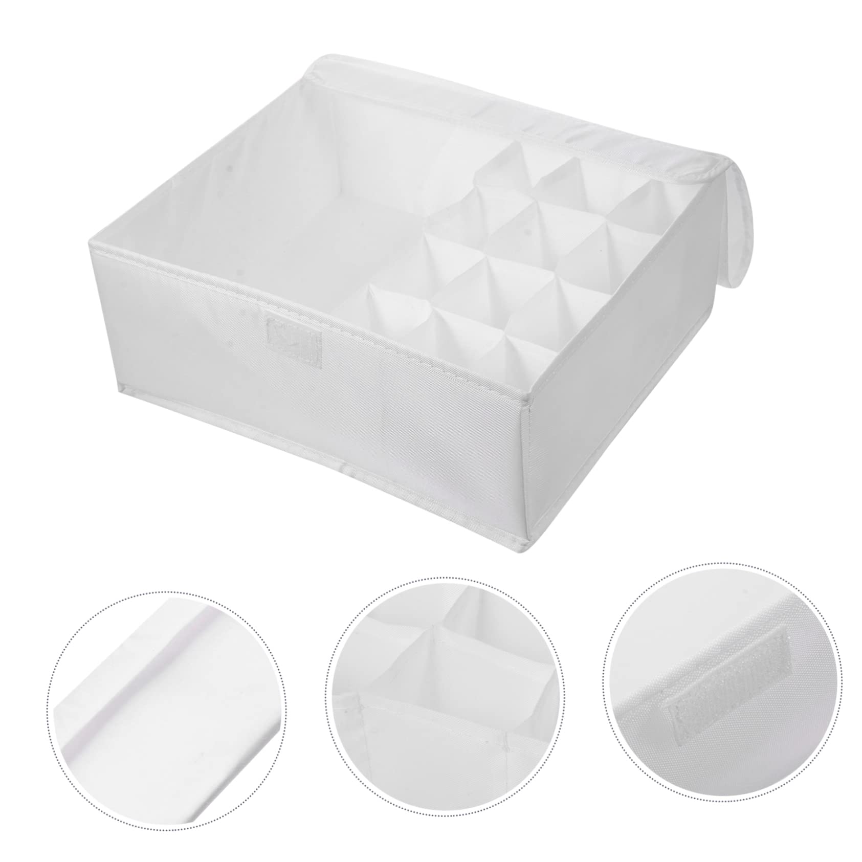 Alipis 2pezzi Scatola Di Organizzazione Per Intimo Femminile Oxford Con Coperchio Contenitore Per Cassetto Per Mutande Calze Regali e Accessori Scomparti Per Organizzazione Efficiente