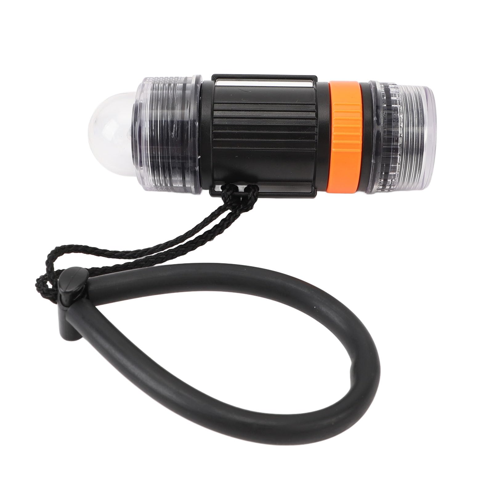 Luce LED ad alta luminosità, impermeabile, funzionamento a batteria, torcia per avventure subacquee, affidabile e portatile (BLACK)