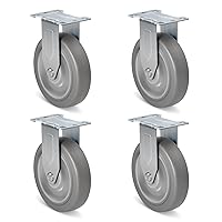 Vista 32 de Ruedas giratorias de 3.5 pulgadas, ruedas giratorias resistentes con freno, capacidad de carga de 1000 libras en total (2 frenos y 2 giratorios)