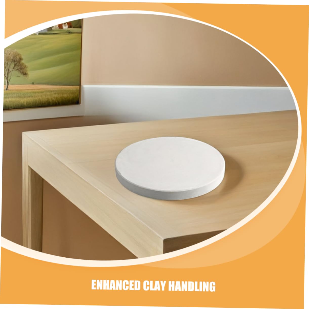 Mipcase Plaster Bat: Rzemiosło Z Gliny Ceramicznej Rzeźba Ceramiczna Płyta Bazowa Rzemiosło Narzędzia Deska Podstawowa Rzeźba Rzemiosło Z Gliny Deska Do Suszenia Biała 20 Cm