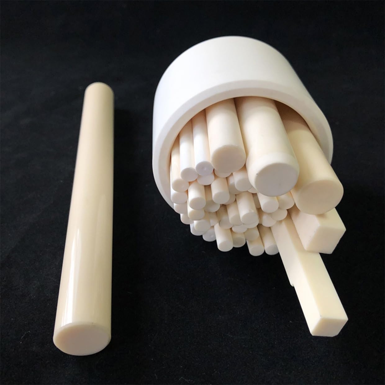 Barre di Isolamento in Ceramica di Zirconia, Specchio, Resistenti all'Usura e Alte Temperature, Lunghezza 10cm, Diametro 3mm