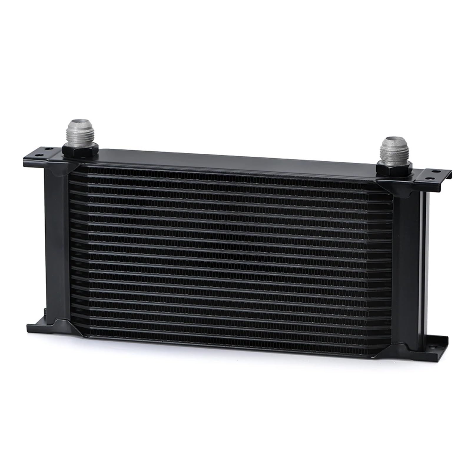Oil Cooler 19 Row Universal British Type Aluminum Engine Transmission Oil Cooler With 10AN Female To 8AN 6AN Male Adapter LZ7019(Black)