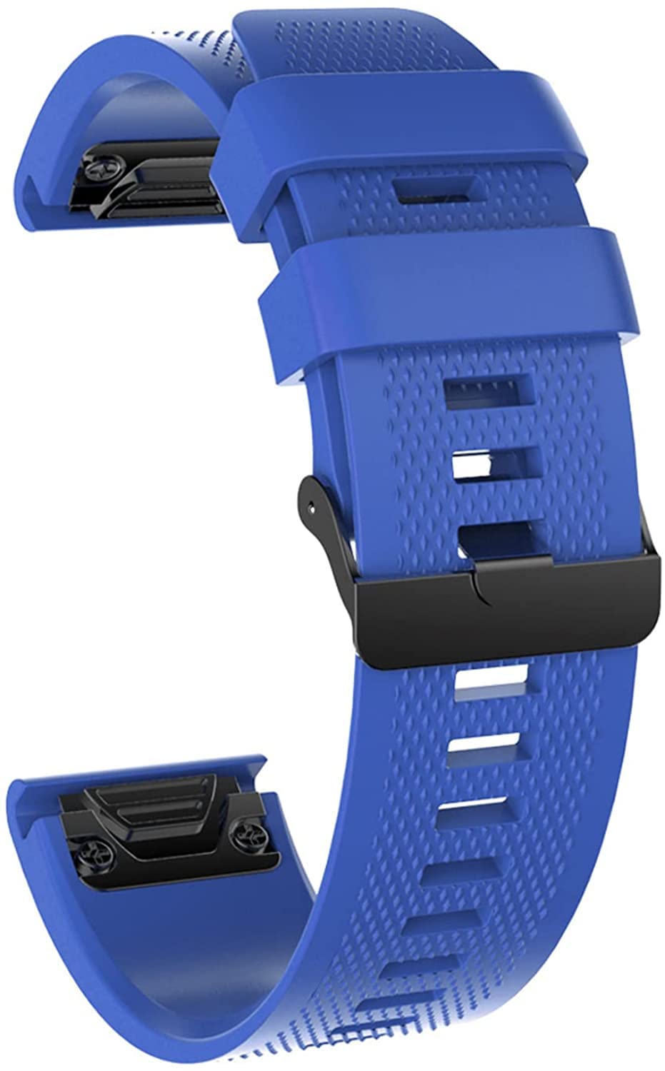Fleshy Leaf 26mm Silicone Band Compatible for Garmin Fenix 7X,Fenix 6X,Fenix 6X Pro,Fenix 5X,Fenix 5X Plus/Fenix 3/3 HR,Quick Release Strap Wristband (Blue) - Image 2