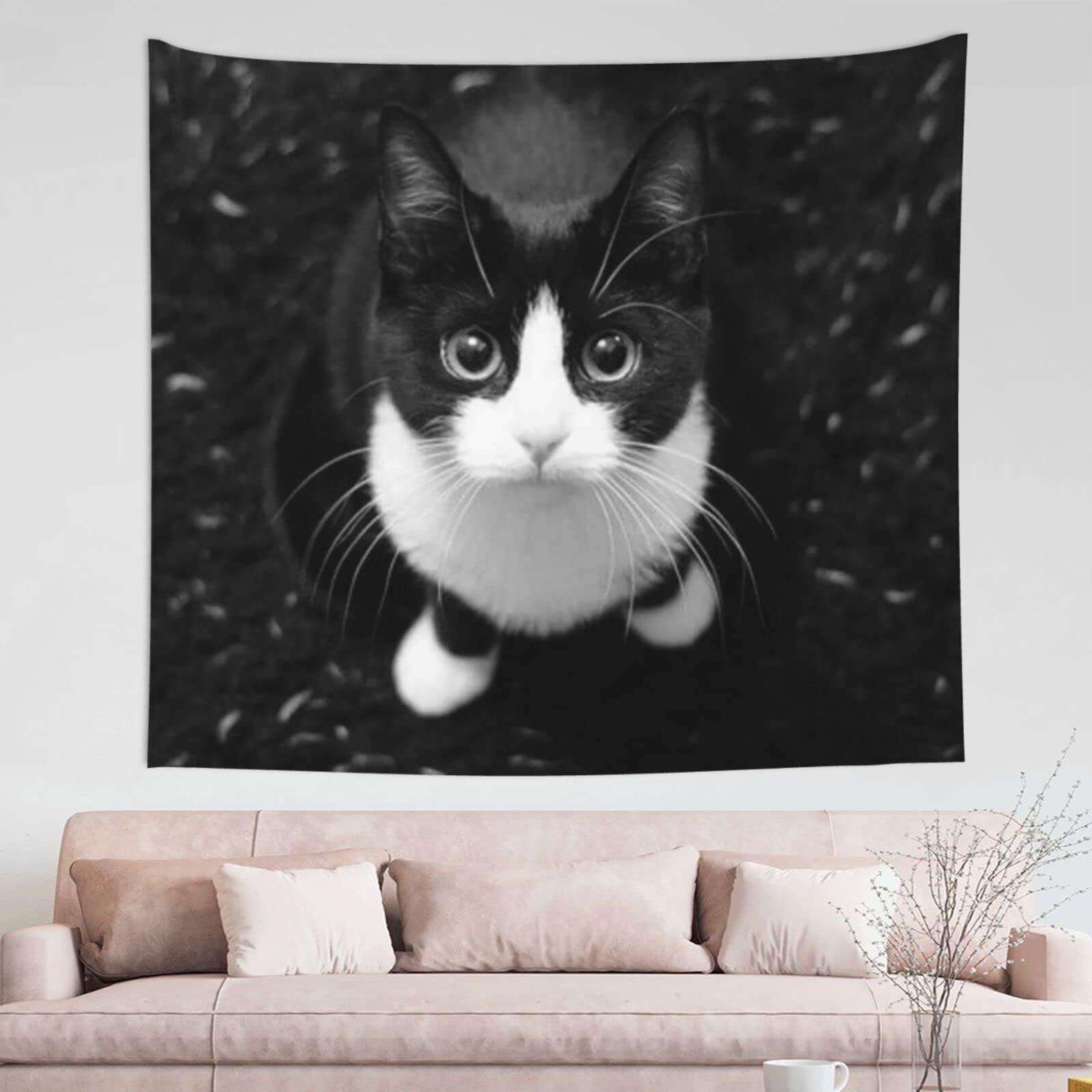 【新品】絵画　タペストリー　猫　花柄　タイル　アンティーク Amazon.co.jp: 【新品】 絵画 タペストリー 猫 花柄 タイル
