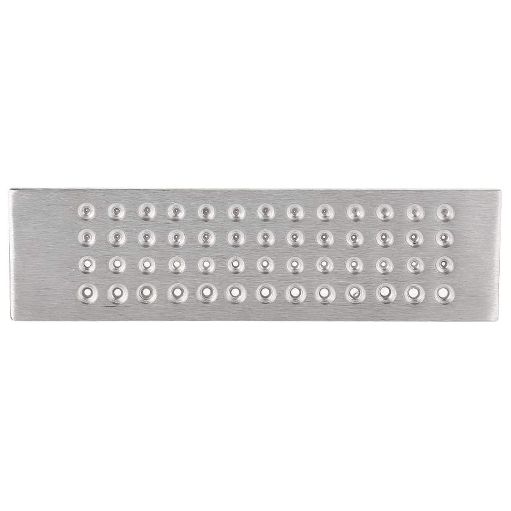 GebüRstete Platte Aus Wolframcarbid für die Wiederherstellung der Schmuck Herstellung - 52 Runde LöCher - 0,26 Bis 4,10 Mm GebüRstete Platte