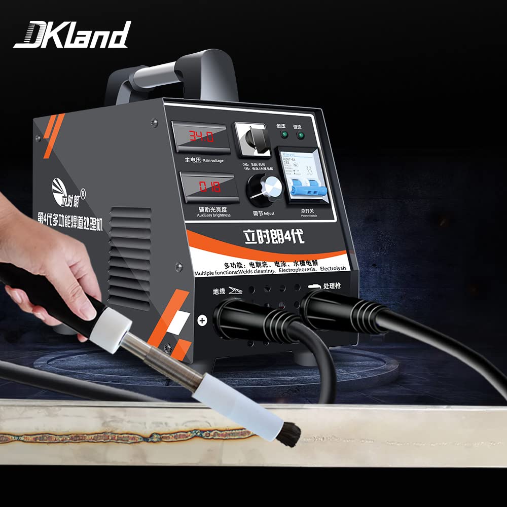 DKland M6/M8/M10 Brush Set for MIG/TIG Weld Cleaner Stainless Steel Polishing Electrolytic Processor?10pcs Brush + 1pcs Brush Head Connector (Stainless Steel, M6)