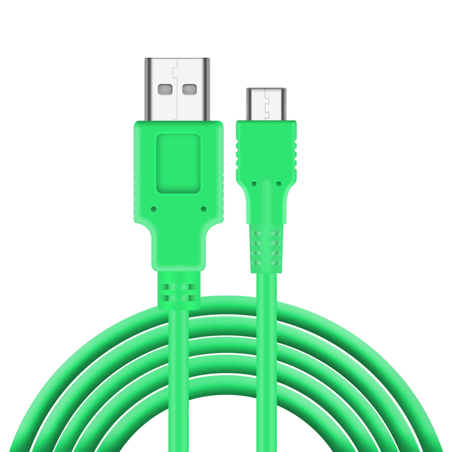 Nintendo Switch対応充電器 充電ケーブル Switch対応 Switch Proコントローラー対応 グリーン 5フィート