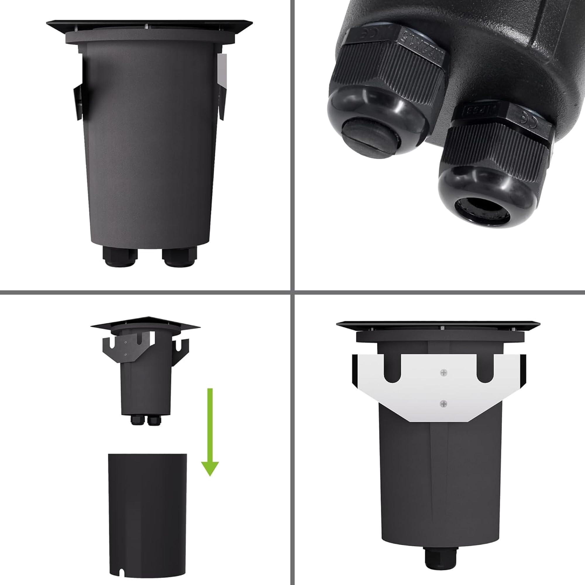 SSC-LUXon JUAVI spot encastrable rond extérieur IP67 orientable