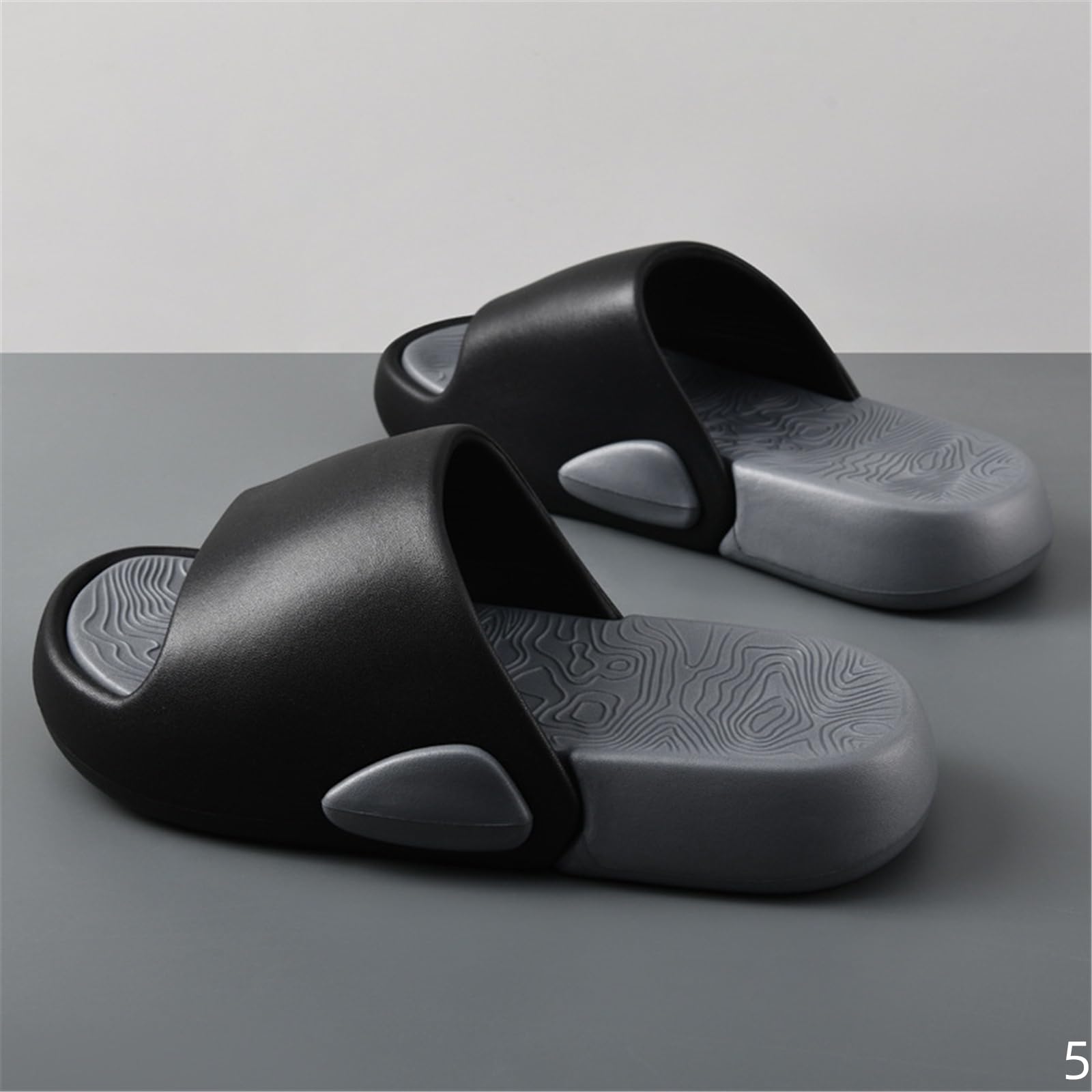 Ciabatte Uomo Pantofole con Sola Spessa per Uomini in Estate, Pannelli Eva Casa, Senza Puzzolenti, Sandali Non Slip-cachi-40-41