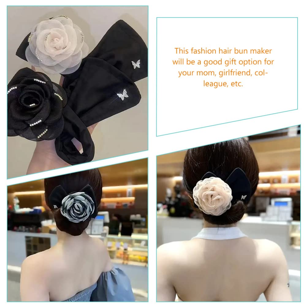 3- Teiliger Dutt- Maker Blumen- Donut- Dutt- Maker für Haare Klassische French- - Frisur Donut- Dutt Ehemalige Maker- Frisur wie gezeigt